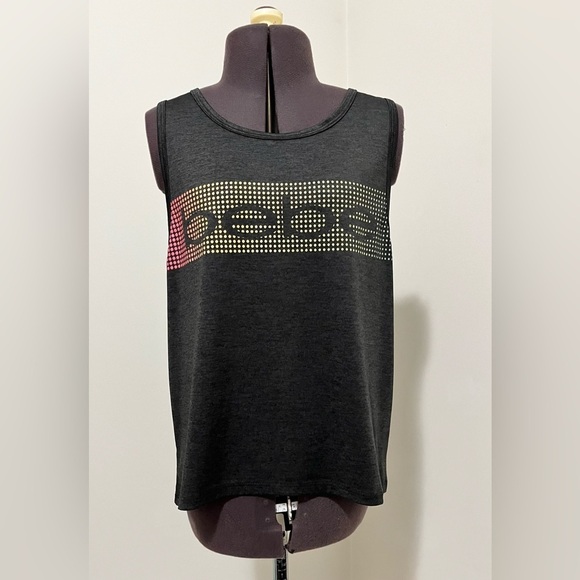 BEBE Sport Sleeveless Logo Tank Top Size S - Picture 3 of 9